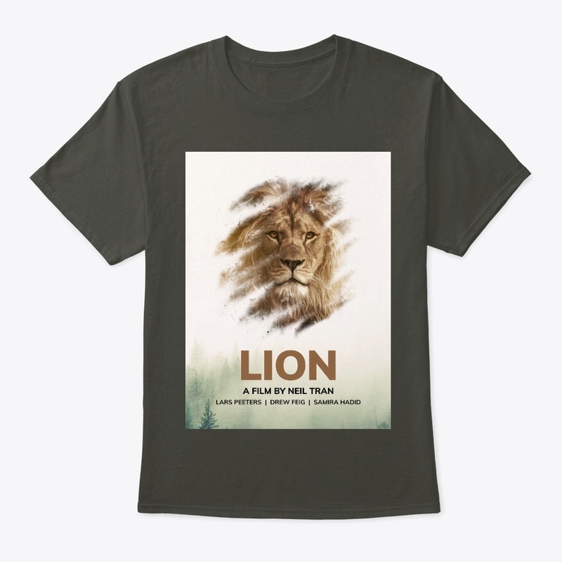 White And Green Lion Poster