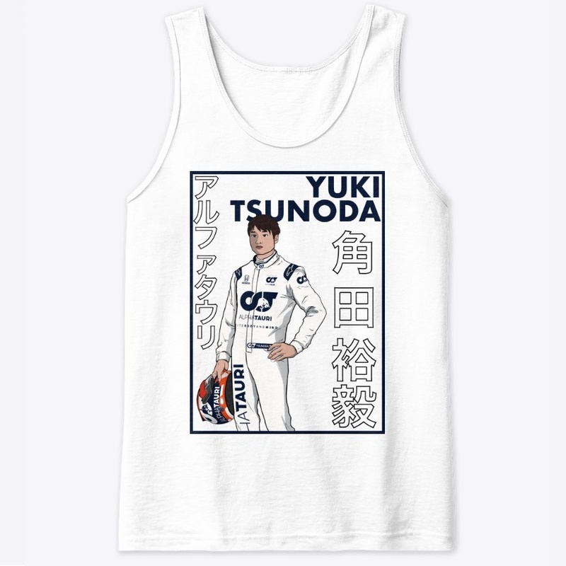 Yuki Tsunoda Poster Print - White