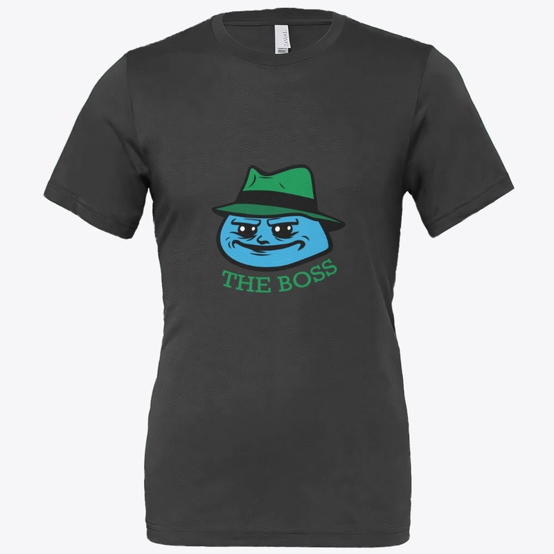 smirking cartoon boss