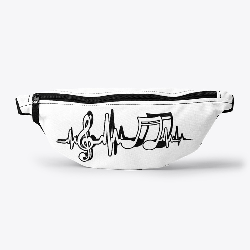 Musical Clef With Soundwave And Notes