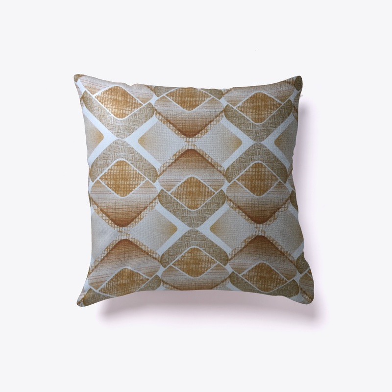 Boho Retro Abstract Pillow