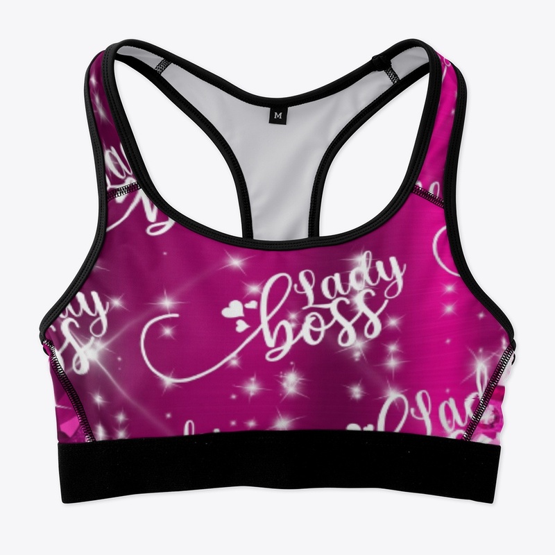 Sparkly Purple and White Lady Boss 