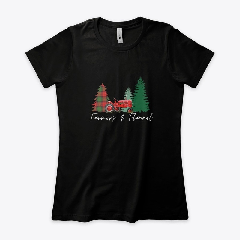 Farmers & Flannel White Lettering