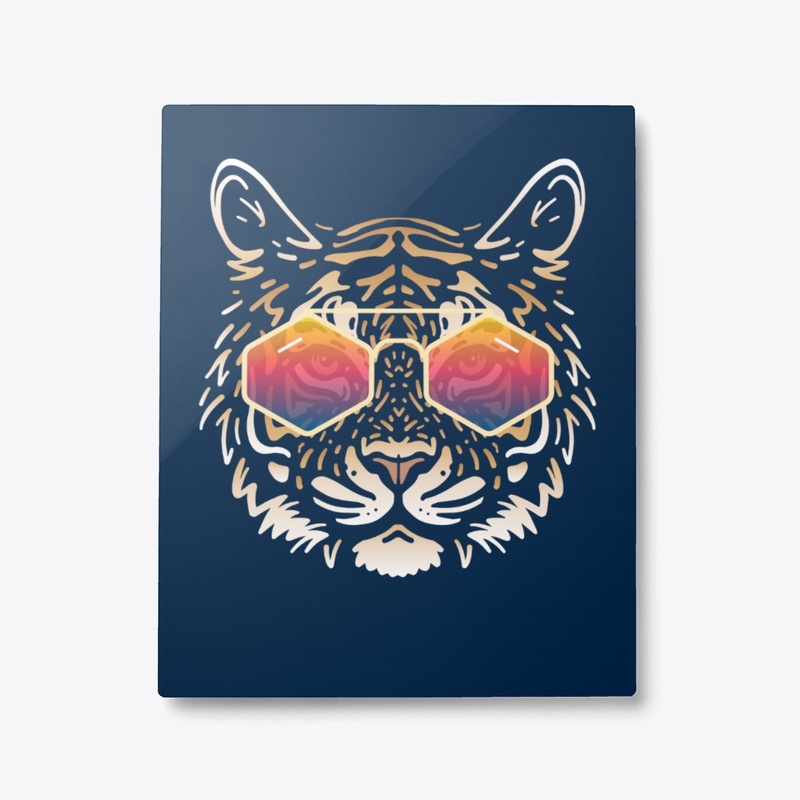 Cute Tiger in Sunglasses (Colored+sg03)
