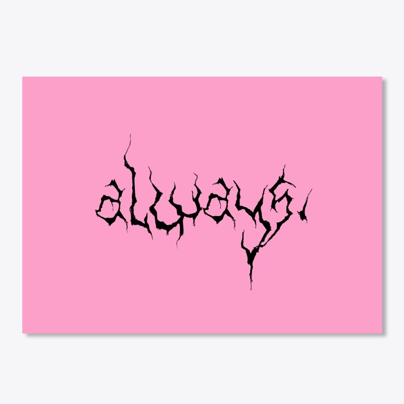 Alternate 'Always.' Black Logo Sticker