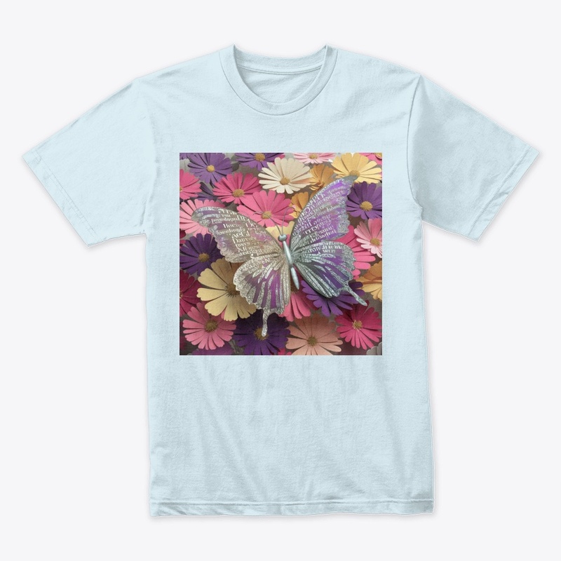 Butterfly logo design t-shirt 