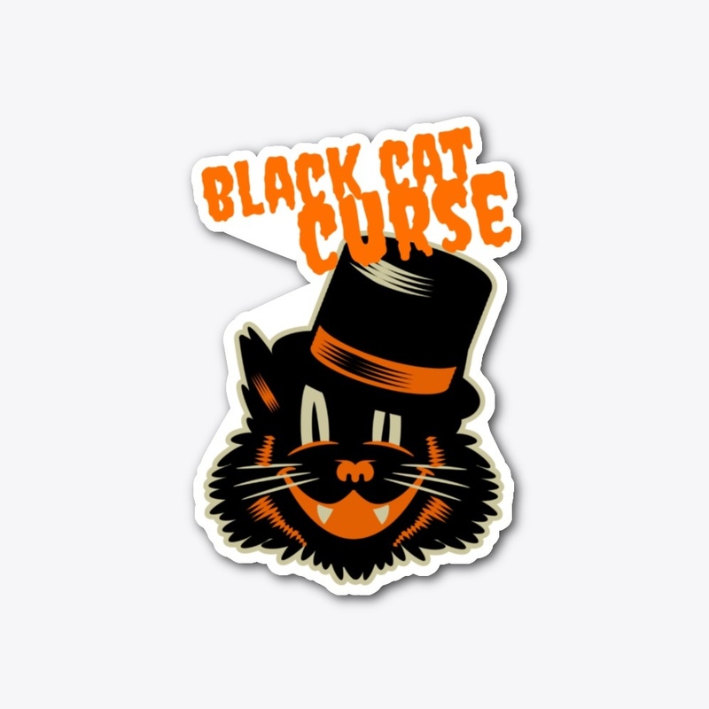 Halloween, black cat in top hat