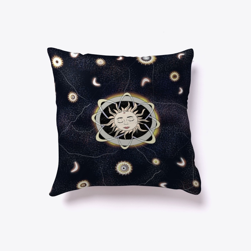 Pale Sun Wall Pillow