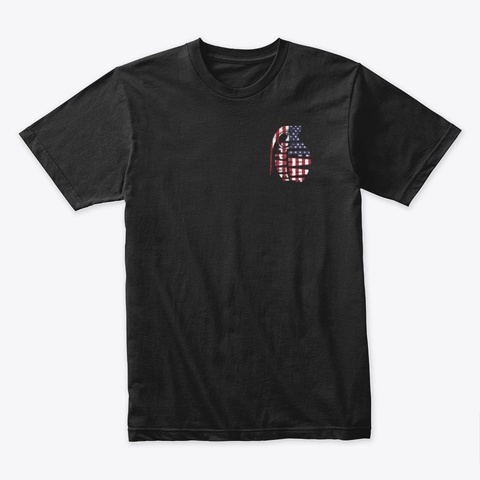 Nfaaf American Tax Stamp Black T-Shirt Front