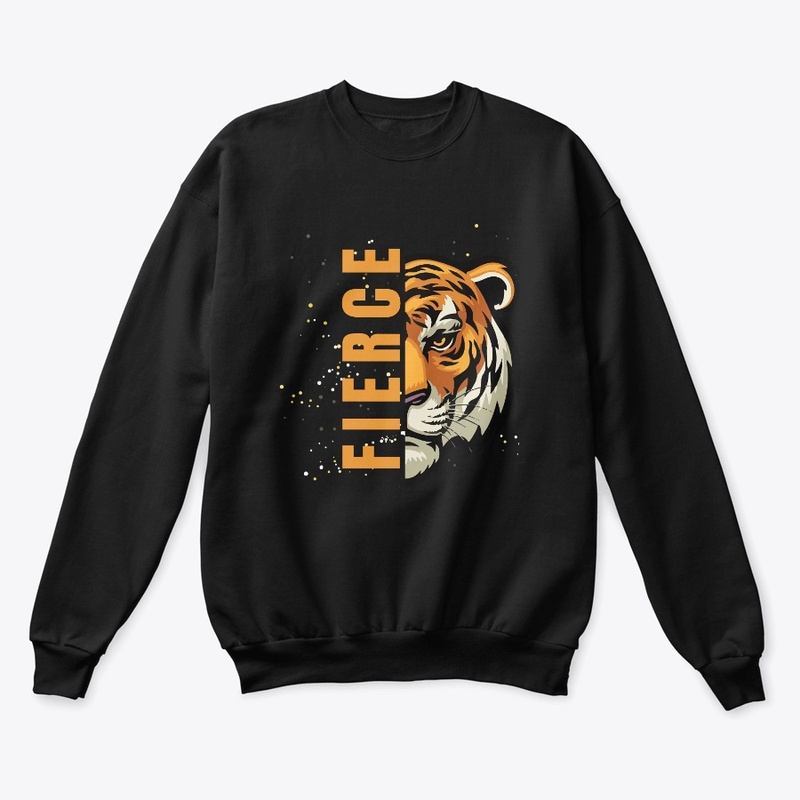 Black Illustrative  Fierce T-Shirt