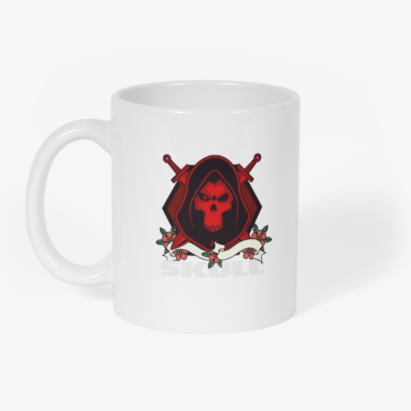 skull mascot gaming logo design