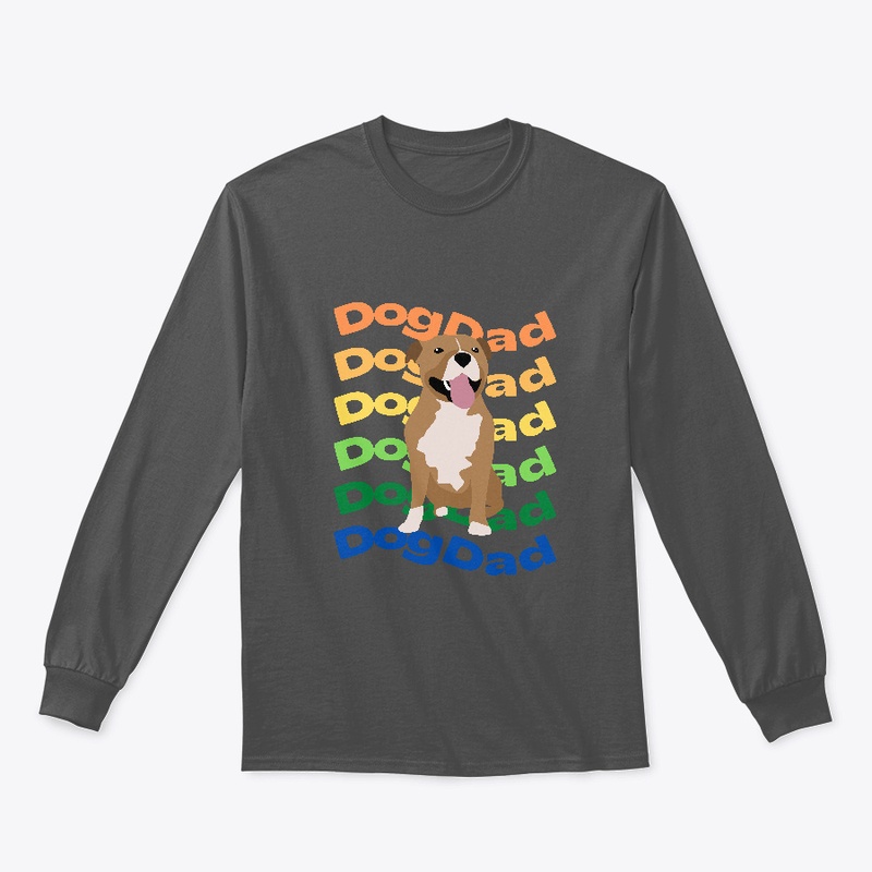 Dog Dad Wavy Design
