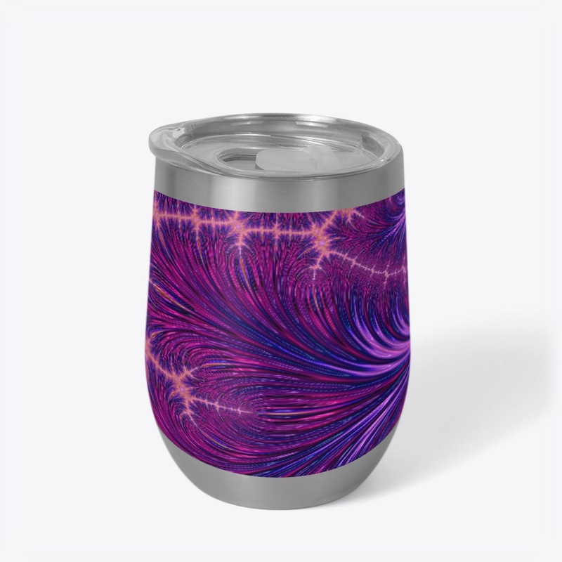 Boho Funky Abstract Feather Fractal