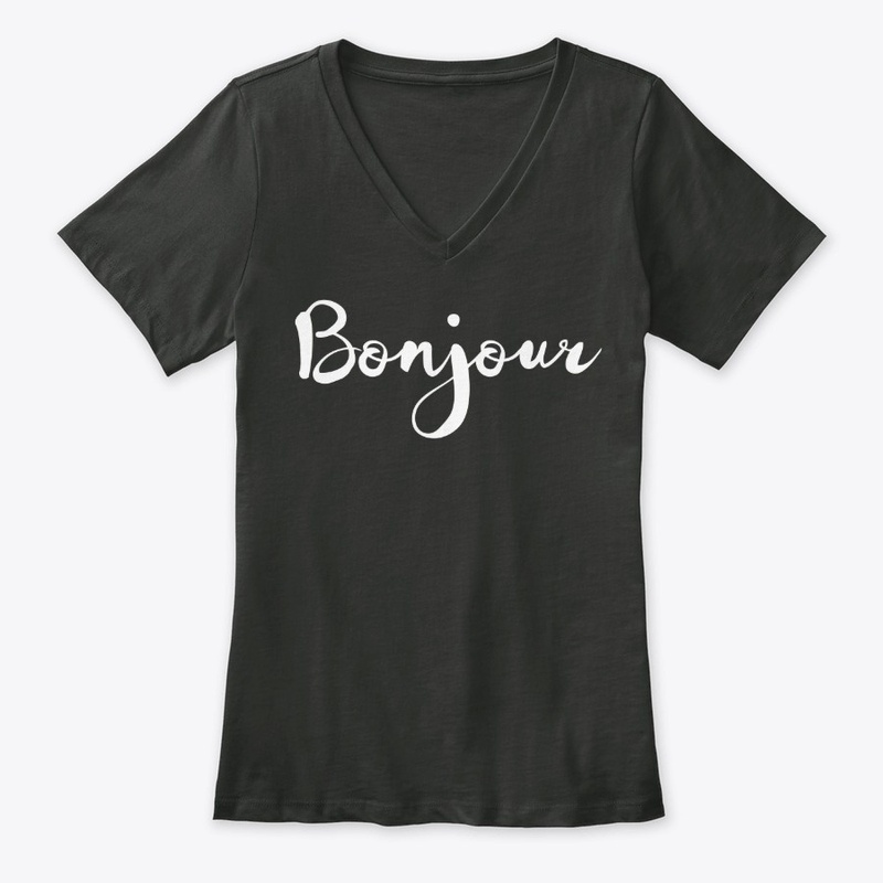 Bonjour white text