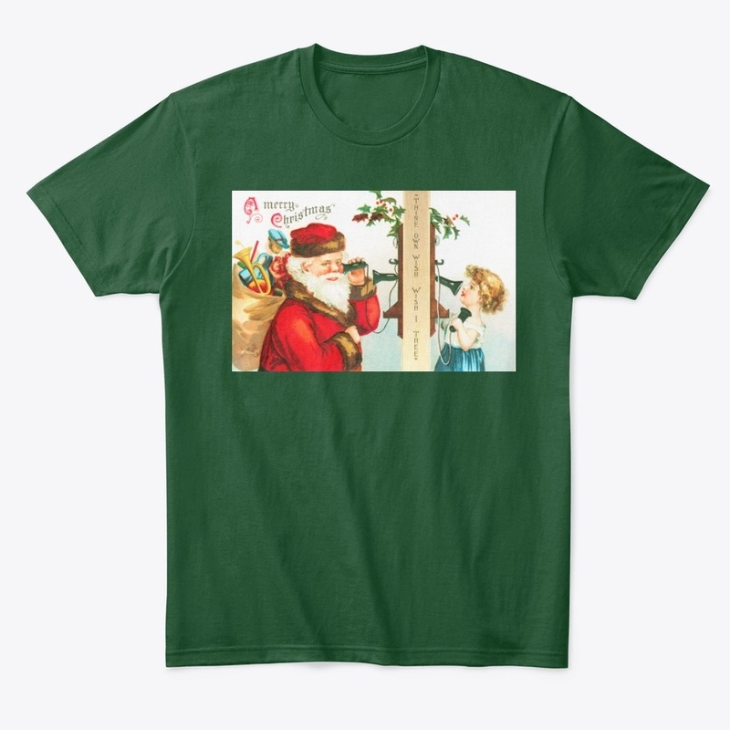 Vintage Telephone Santa