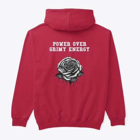 Power Over Grimy Energy Red T-Shirt Back