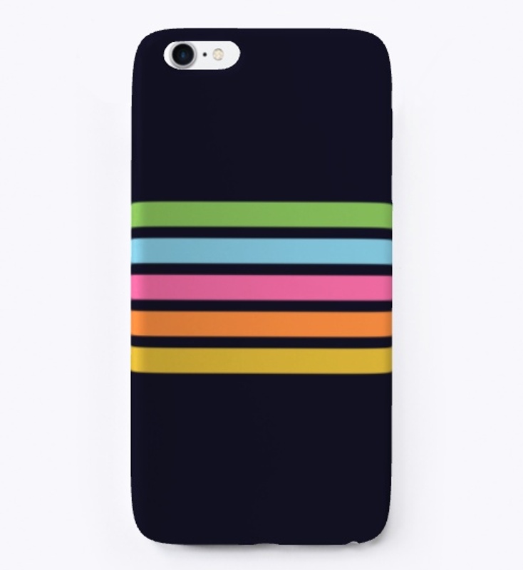 Murashige Abstract ColorfulRetro Stripes