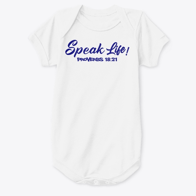 Speak Life!(Navy Blue Ink)