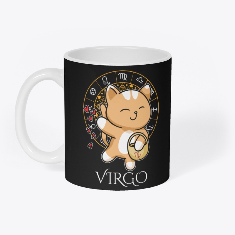  Virgo Zodiac Black T-Shirt