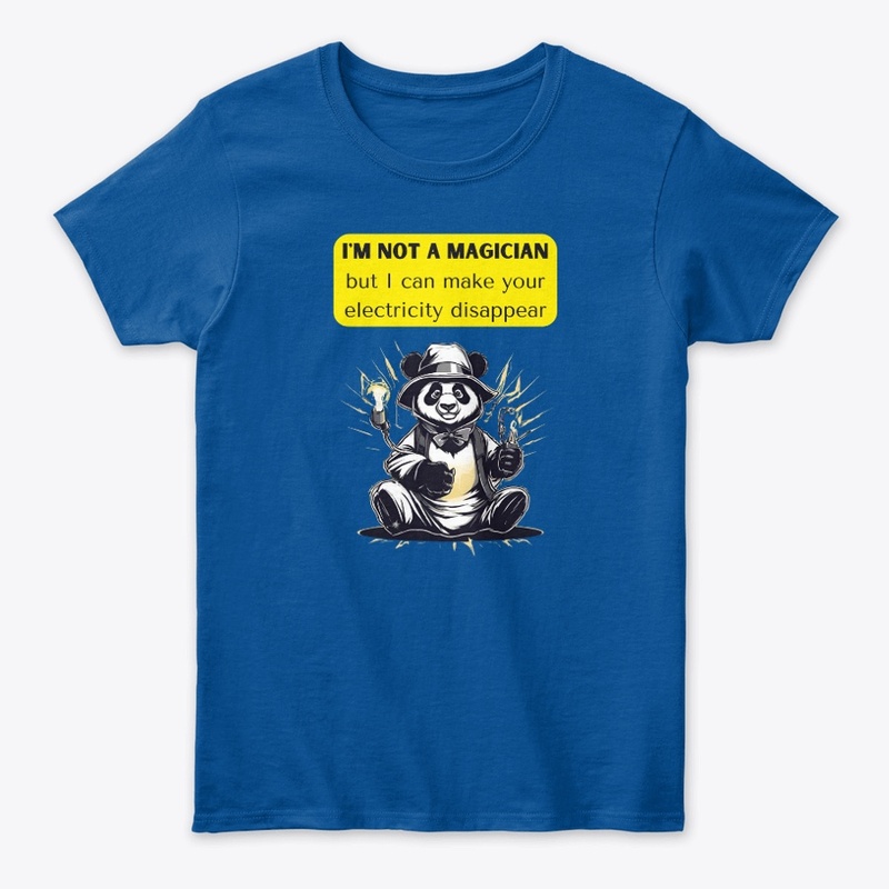 Get Cute Panda Electrician T-Shirts!