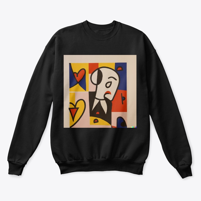 man in wall art