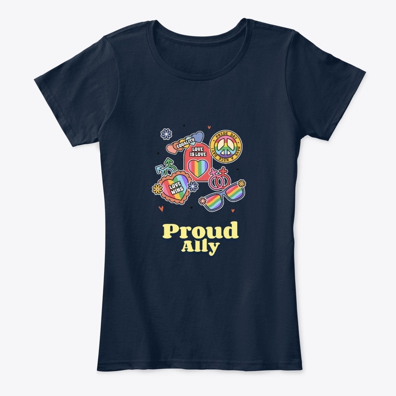 Proud Ally LGBTQ T-Shirt.