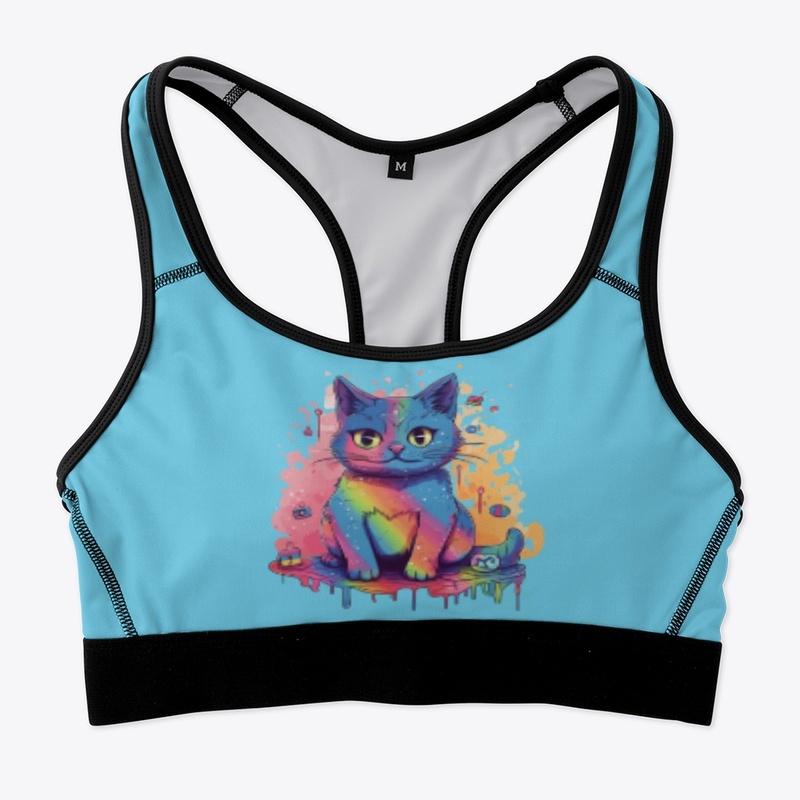 Rainbow Graffiti Cat