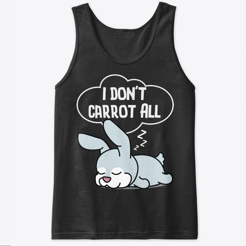 Punny Rabbit Lover Gift - Lazy Sleeping
