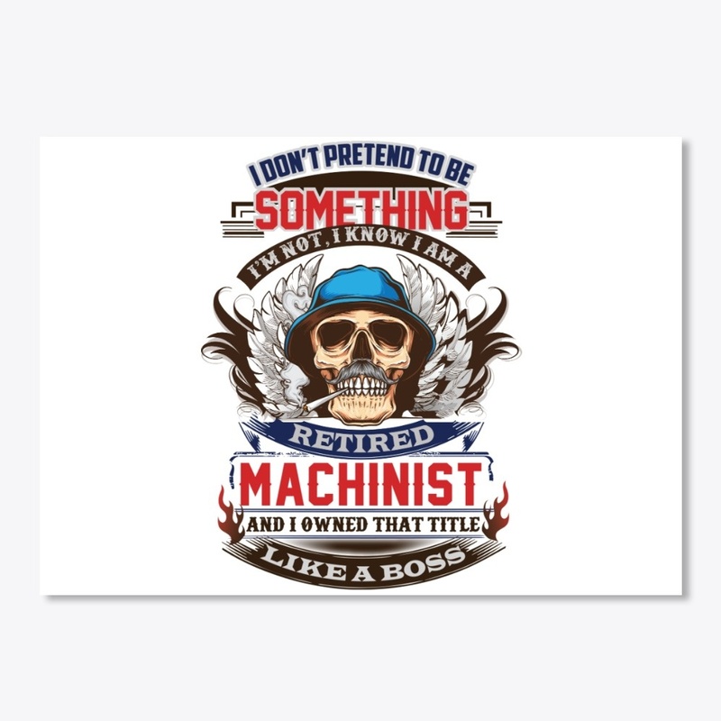 Non Pretending Retired Machinist Hoodie