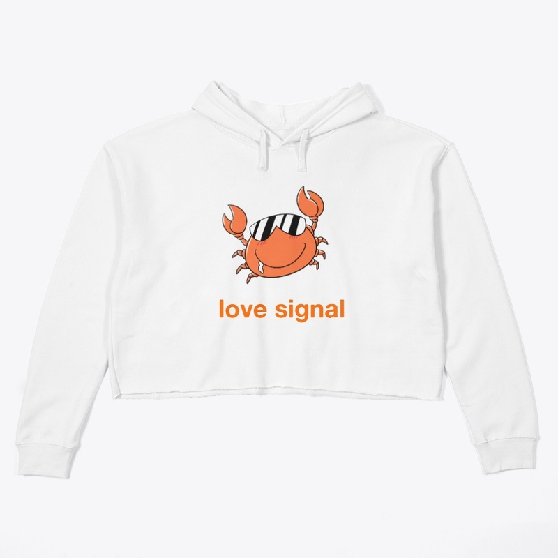 funny crab  love signal