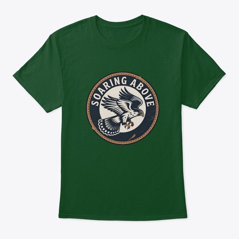 Soaring Above Hawk Deep Forest Camiseta Front