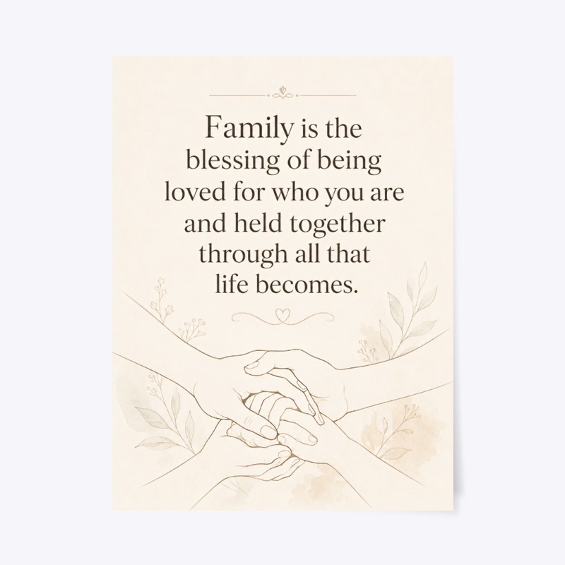 Blessed Family Wall Art