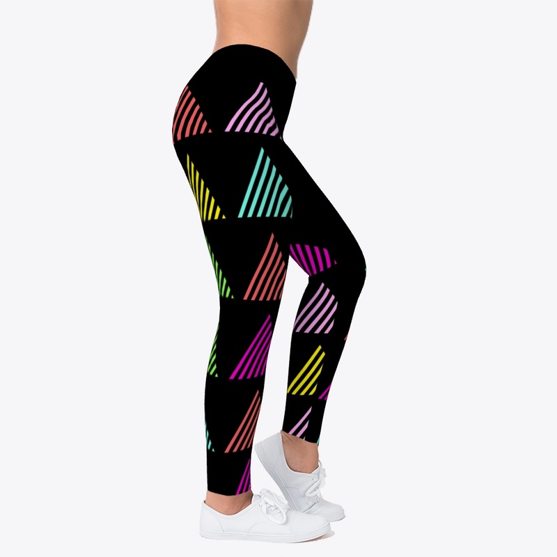 Triangle Color Pattern Leggings