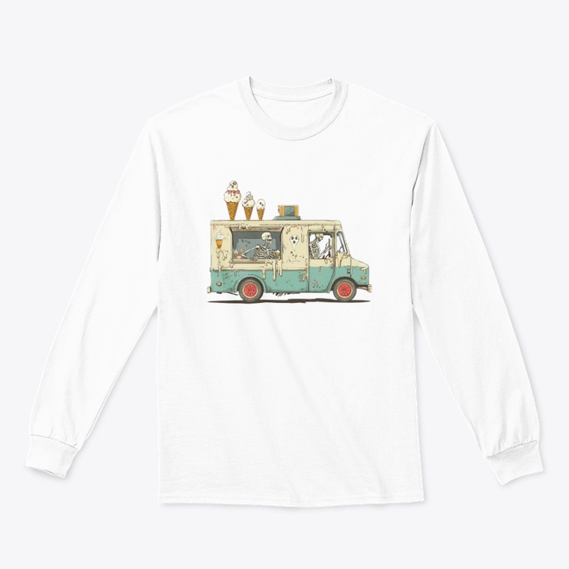 Spooky Skeleton Ice Cream Truck