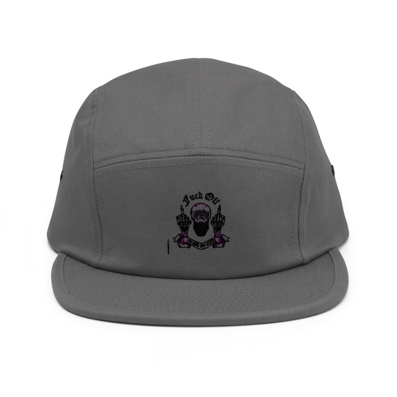 cap with a logo with danger design 