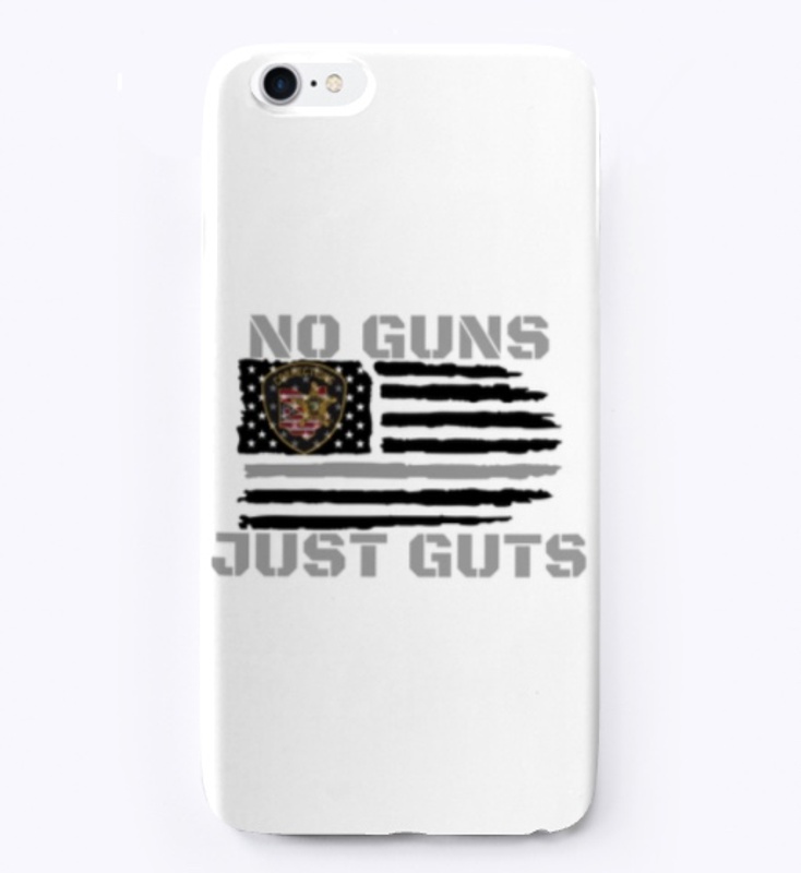 OHIOCO NO GUNS JUST GUTS IPHONE CASE
