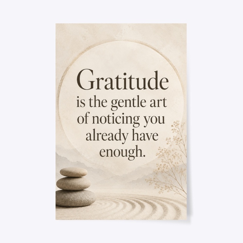Gentle Art Gratitude Print