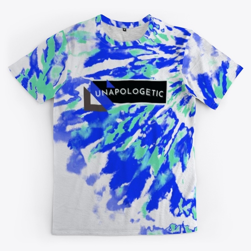 Unapologetic Green Blue Tie-Dye T-shirt