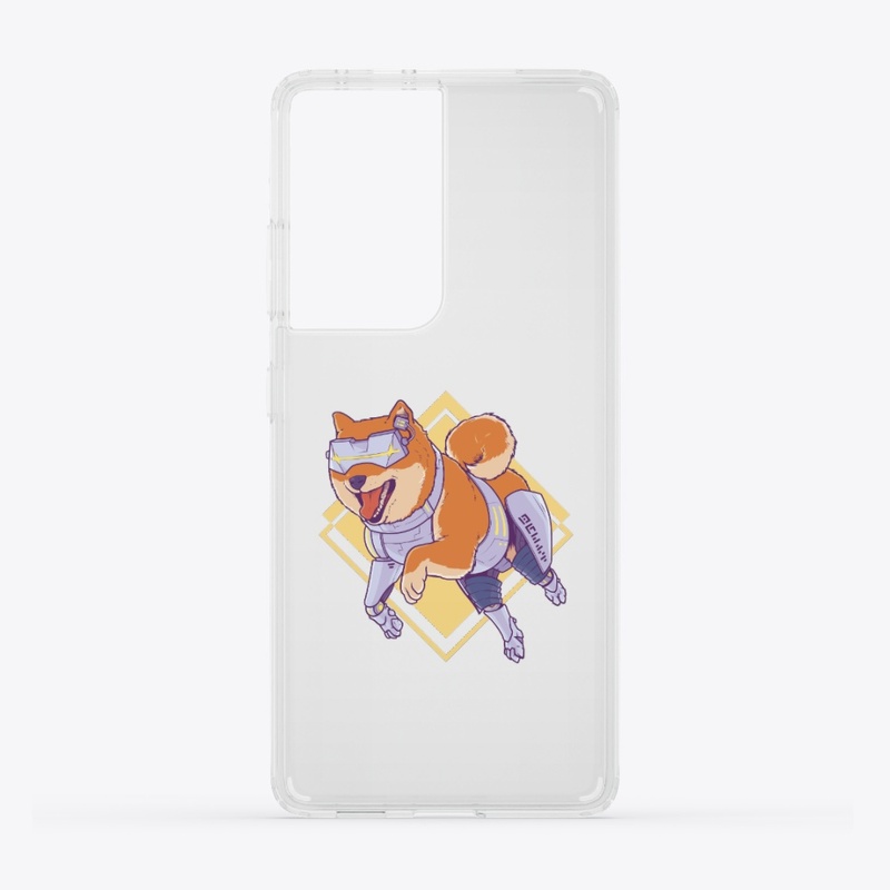 Cyberpunk Shiba Dog 