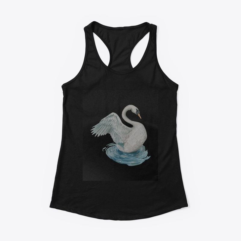 a swan t-shirts and hoodies for girls 
