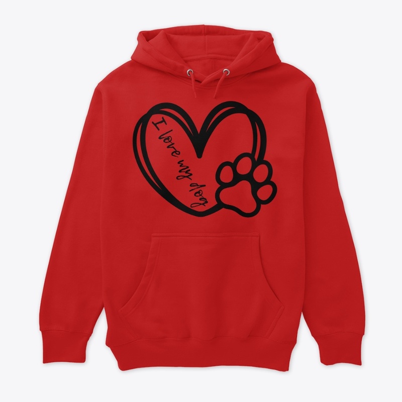I love my dog (Apparel) 