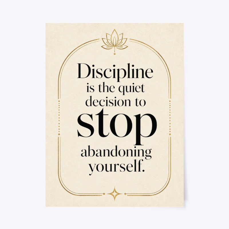 Stop Abandoning Yourself Print