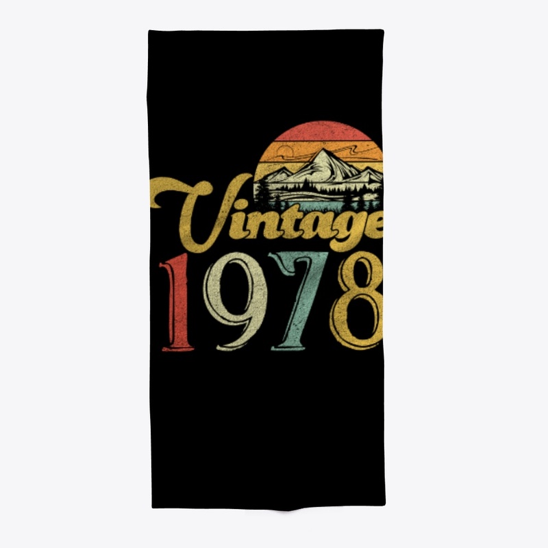 Vintage 1978 Sunset Retro 42nd Birthday