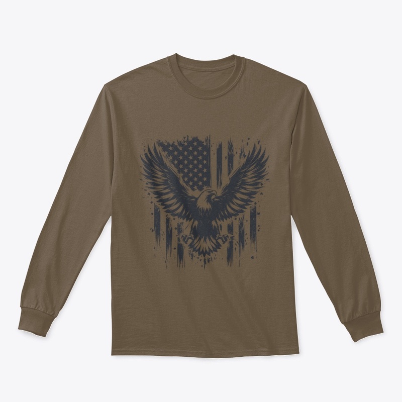 Eagle with American Flag
