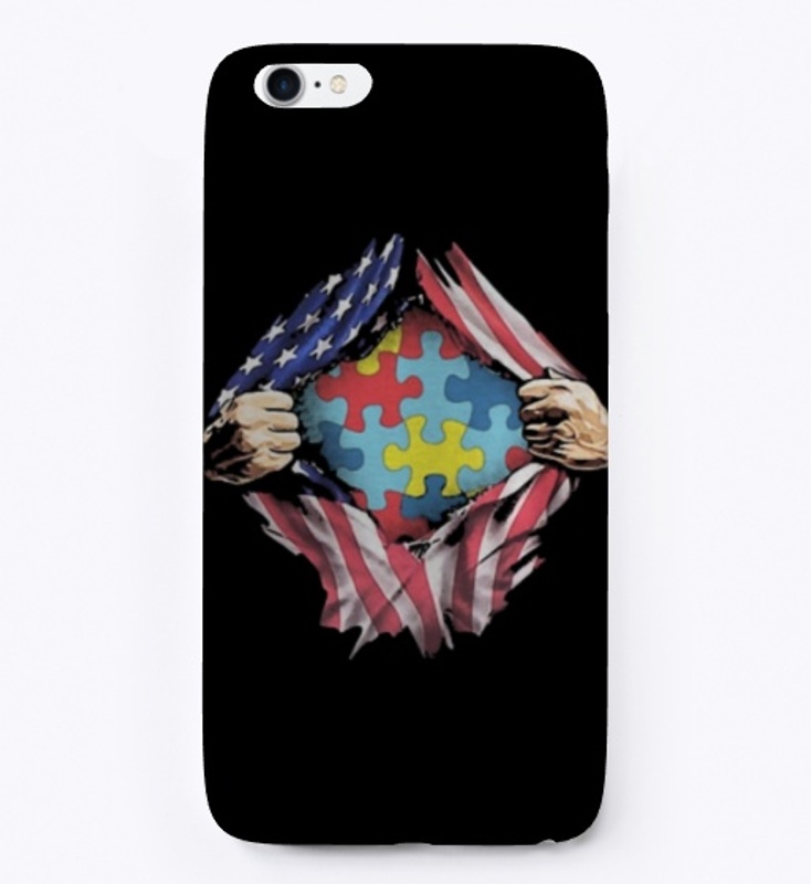 Autism Hero American Flag