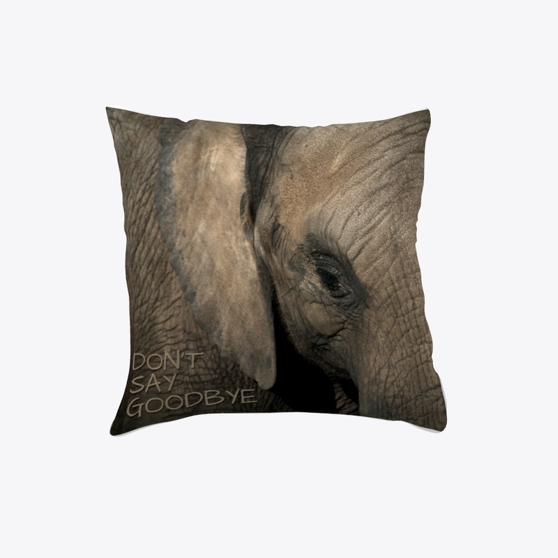 Elephant Pillow - Don't Say Goodbye