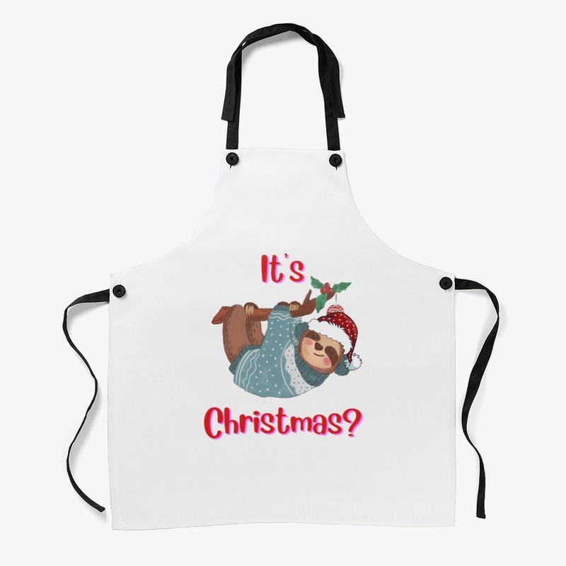 It's Christmas? Sloth hanging on branch
