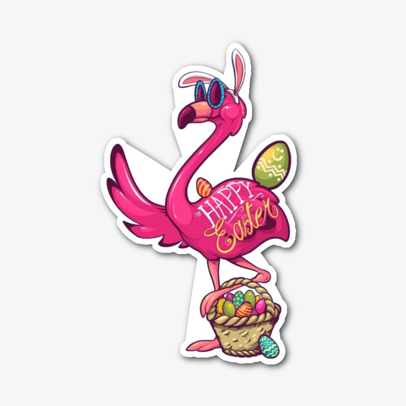 Flamingo sticker 