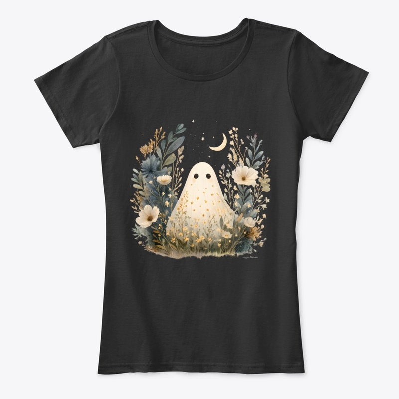 Moonlit Boho Ghost | Halloween Art
