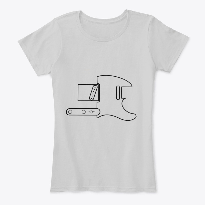 tshirt with guitar print